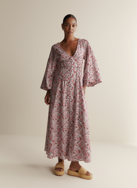Harper Silk Cotton Maxi Dress