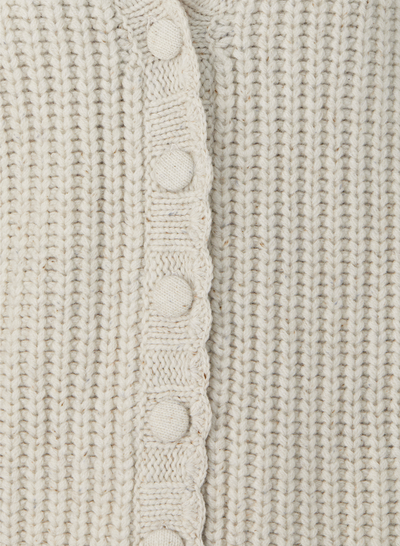 FRANKIE WOOL CARDIGAN KNIT | HEATHER