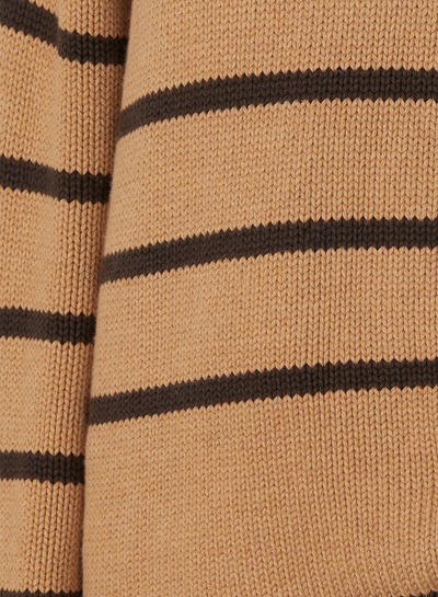 MAUDE ORGANIC COTTON CASHMERE KNIT |  CHOCOLATE STRIPE