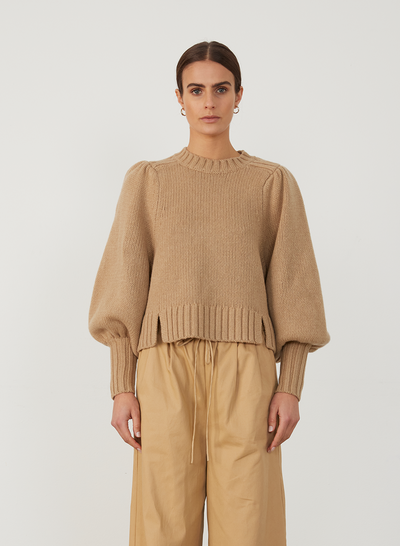 HADLEY WOOL KNIT | CAMEL