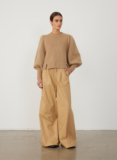 HADLEY WOOL KNIT | CAMEL