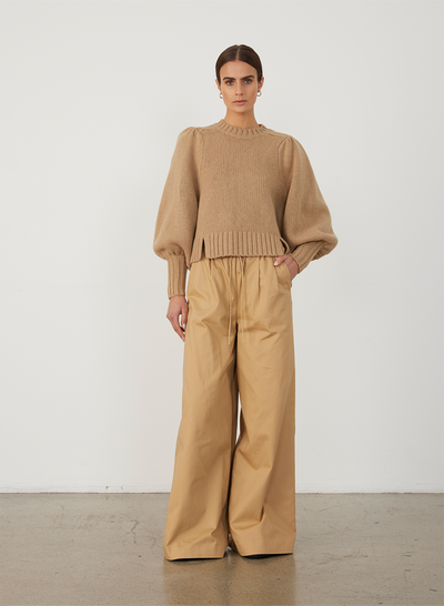 HADLEY WOOL KNIT | CAMEL
