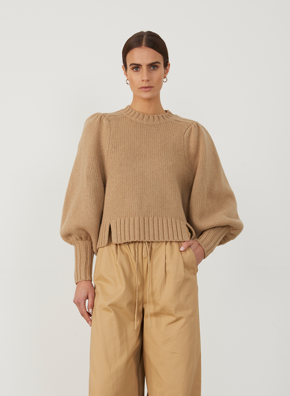 HADLEY WOOL KNIT | CAMEL