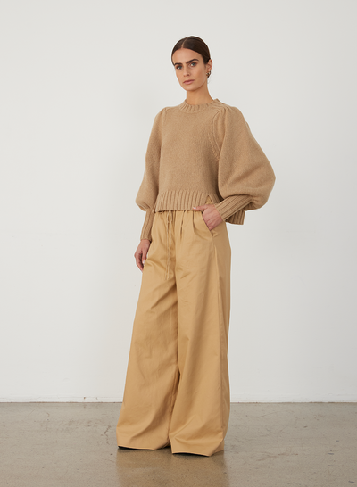 HADLEY WOOL KNIT | CAMEL