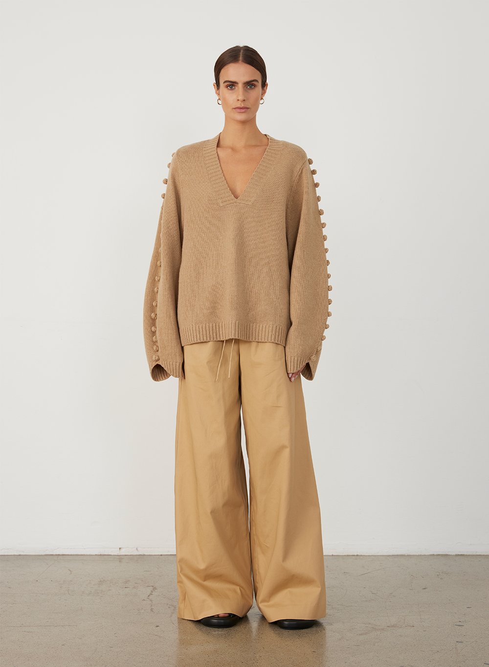 PAIGE WOOL KNIT | CAMEL