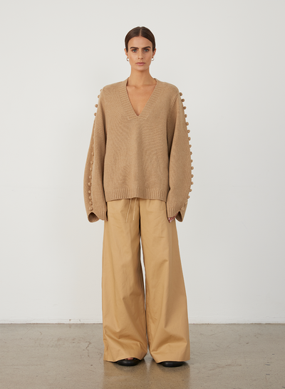 PAIGE WOOL KNIT | CAMEL