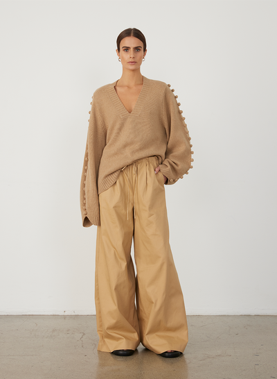 PAIGE WOOL KNIT | CAMEL