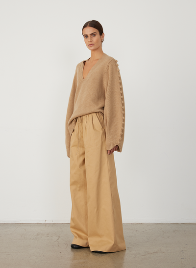 PAIGE WOOL KNIT | CAMEL