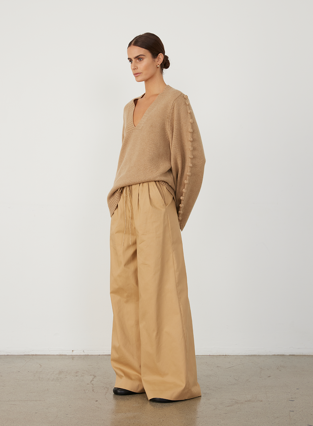 PAIGE WOOL KNIT | CAMEL