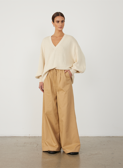 CORA ORGANIC COTTON CASHMERE KNIT | CREAM