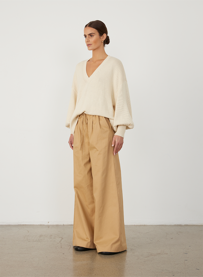 CORA ORGANIC COTTON CASHMERE KNIT | CREAM