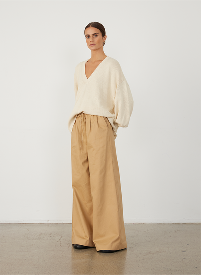 CORA ORGANIC COTTON CASHMERE KNIT | CREAM