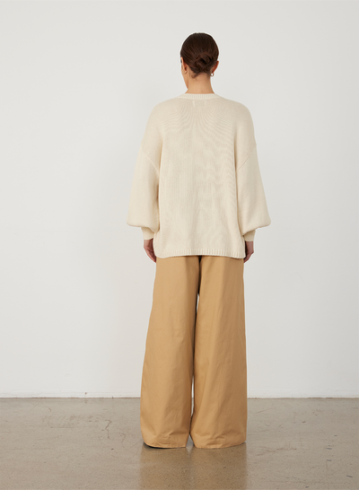 CORA ORGANIC COTTON CASHMERE KNIT | CREAM