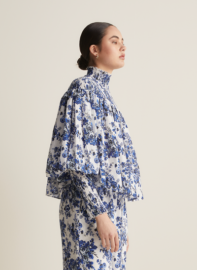 Antonia Silk Cotton Smock Top