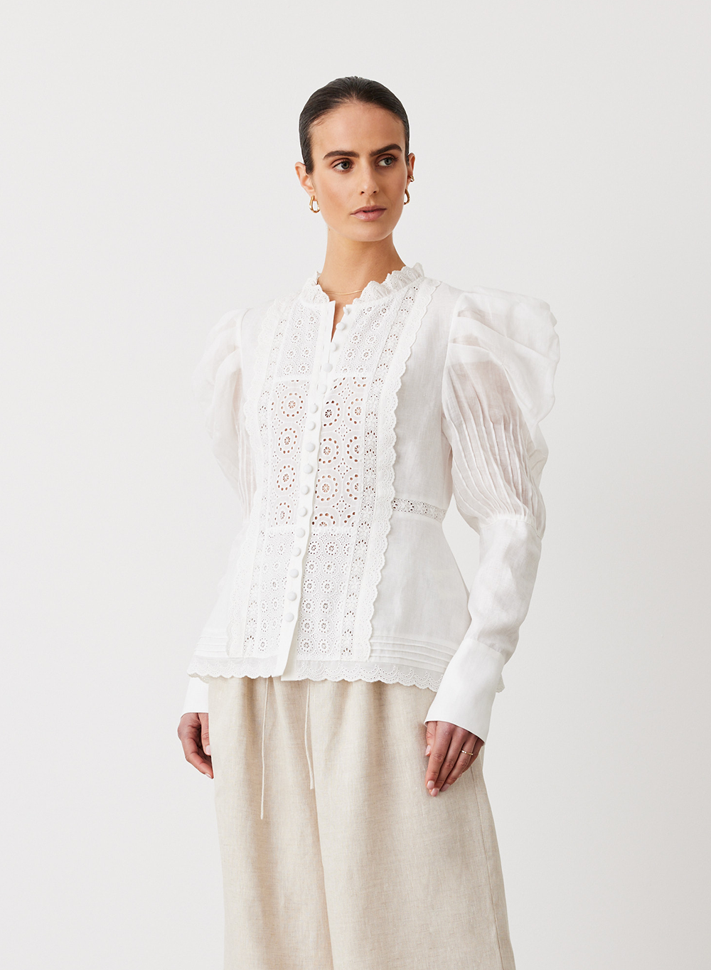 Imogen Linen Ramie Shirt | Cream