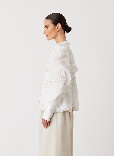 Imogen Linen Ramie Shirt | Cream