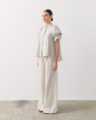 Sara Linen Organic Cotton Shirt | Natural