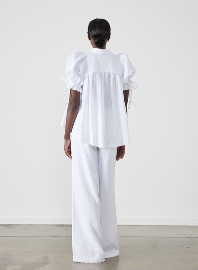 Morley Linen Shirt | Optical White