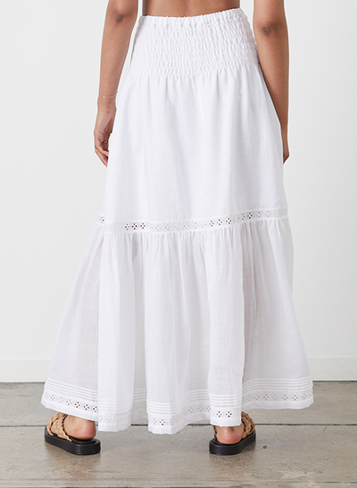 KIM LINEN RAMIE MAXI SKIRT | MIDI DRESS