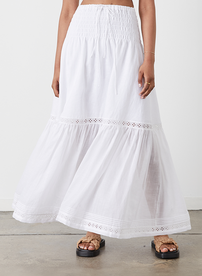 KIM LINEN RAMIE MAXI SKIRT | MIDI DRESS