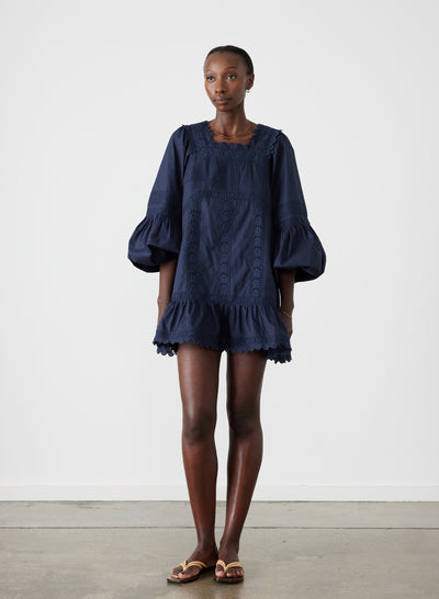 Katya Organic Cotton Mini Smock Dress