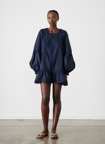Katya Organic Cotton Mini Smock Dress