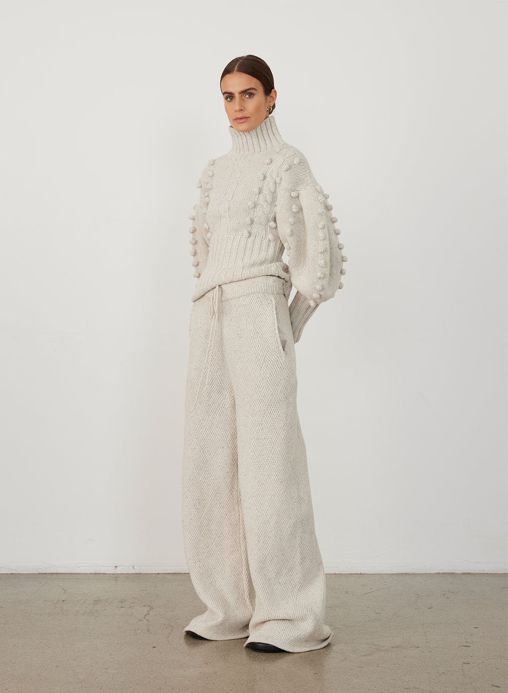 Eva Wool Knit | Heather Dot Marle
