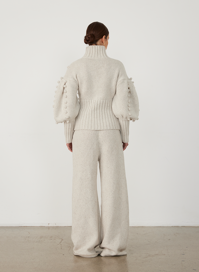 Eva Wool Knit | Heather Dot Marle