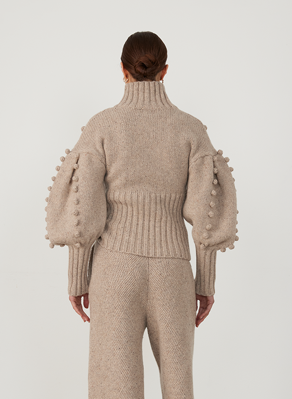 Eva Wool Knit | Oatmeal Dot Marle