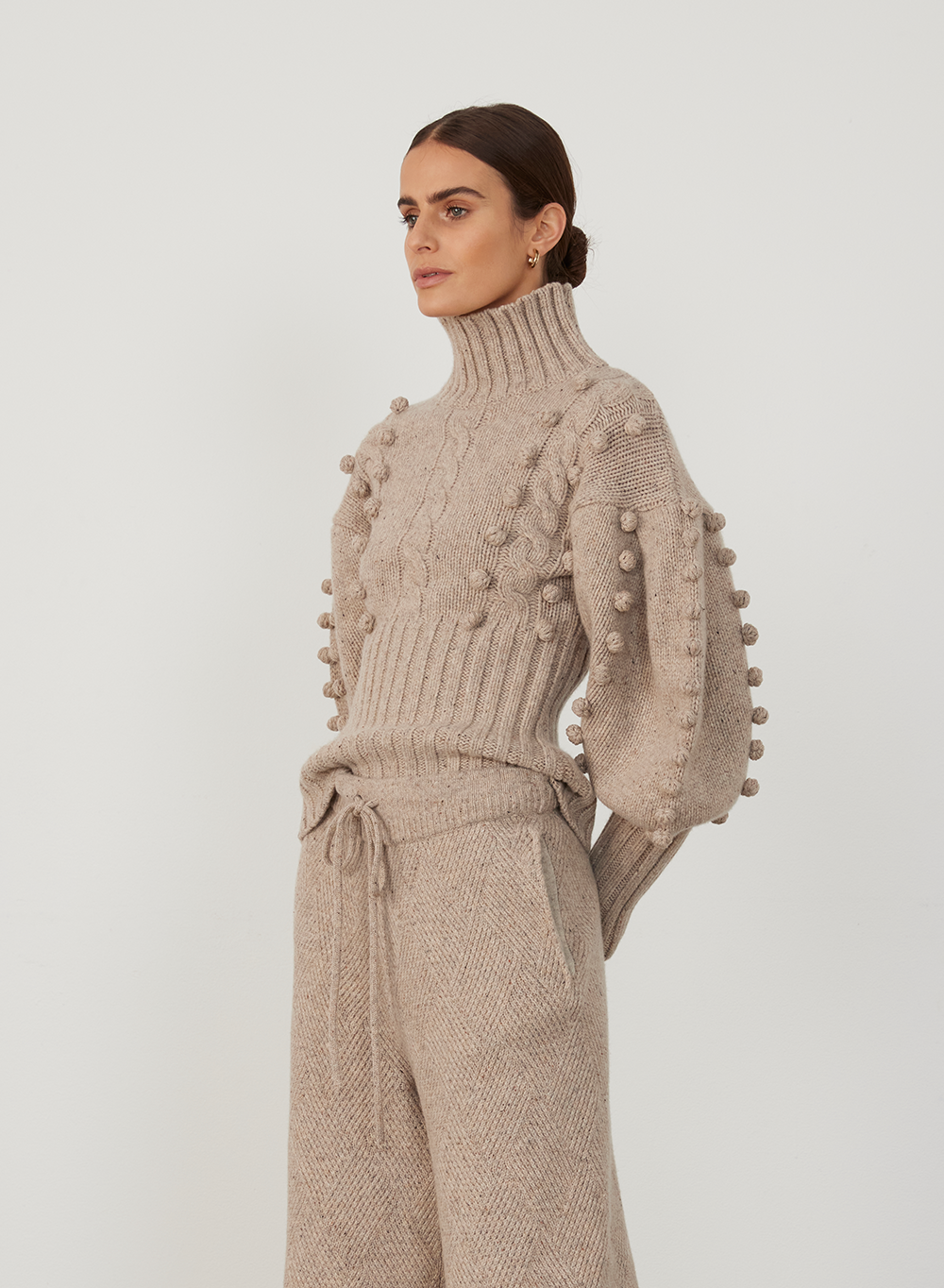EVA WOOL KNIT | OATMEAL DOT MARLE