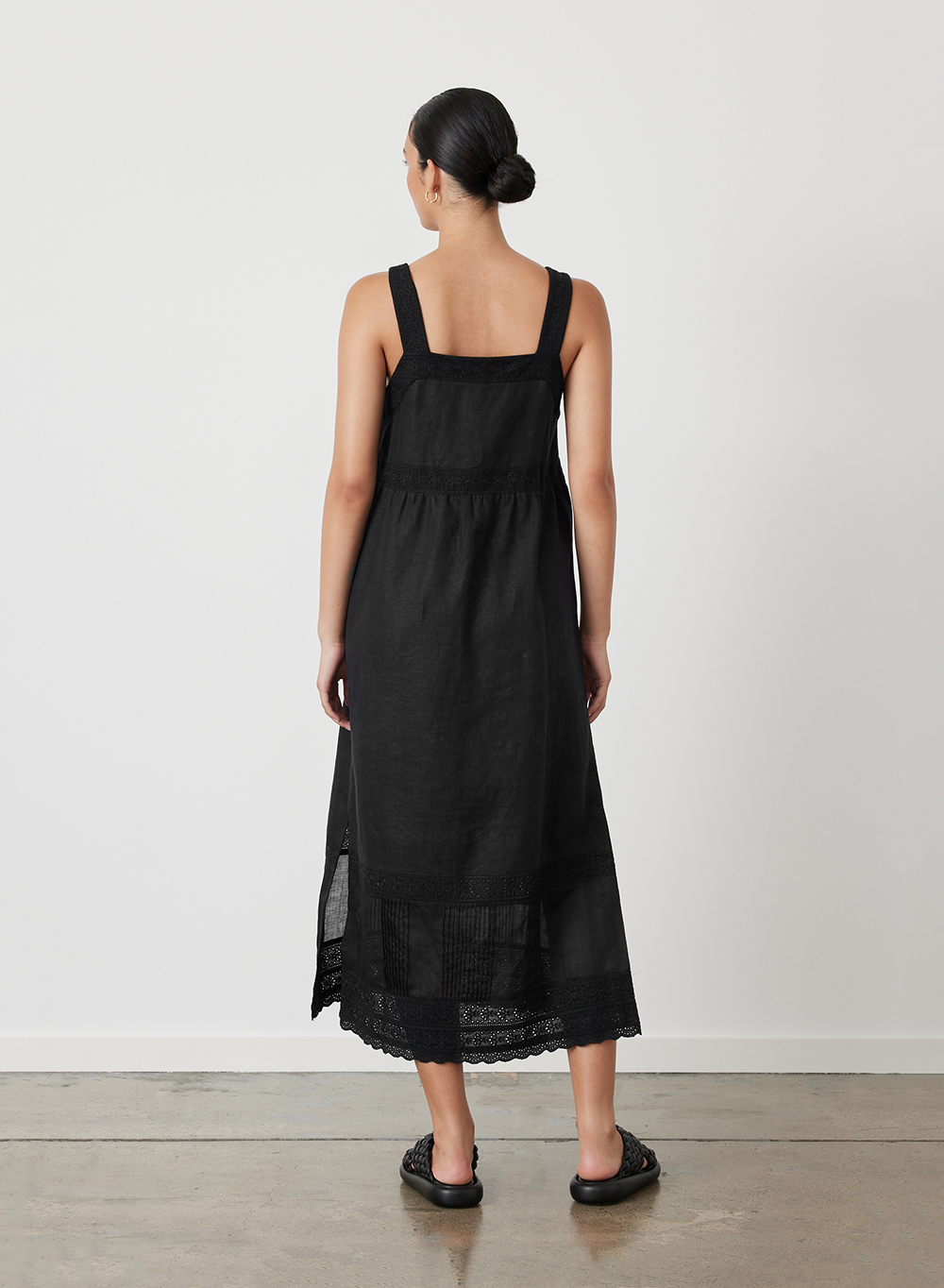 Gretal Linen Ramie Midi Dress