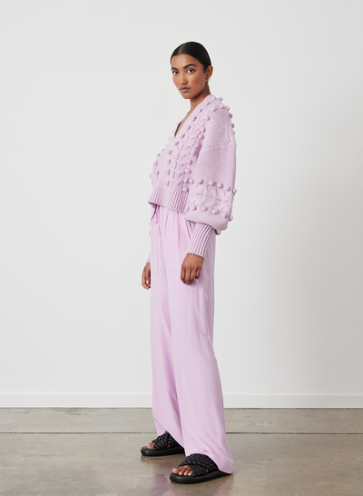 ELSA WOOL CROP KNIT | ORCHID MARLE