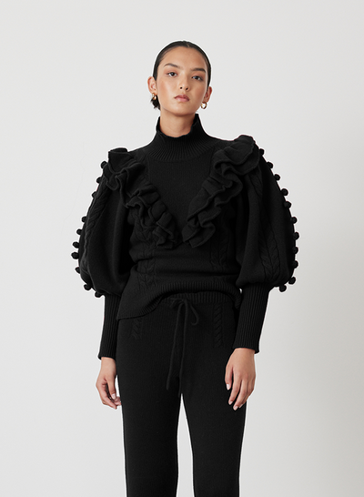 FELICITY WOOL KNIT | BLACK