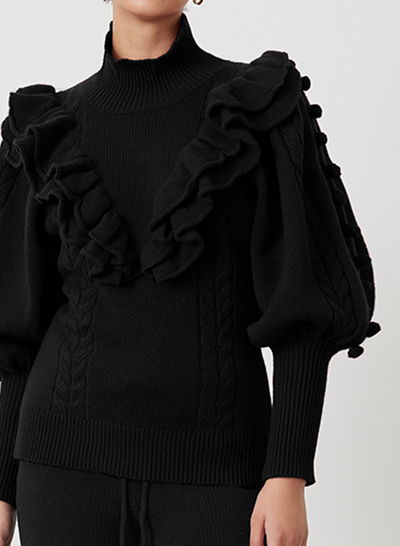 FELICITY WOOL KNIT | BLACK