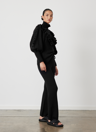 FELICITY WOOL KNIT | BLACK