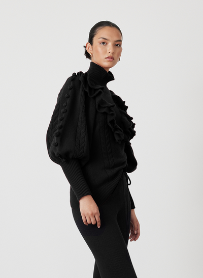 FELICITY WOOL KNIT | BLACK