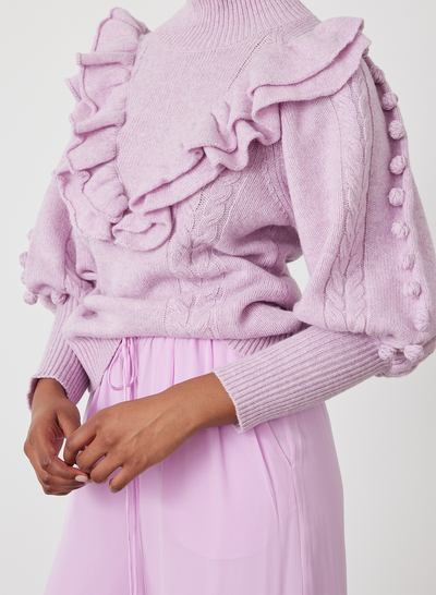 FELICITY WOOL KNIT | ORCHID MARLE