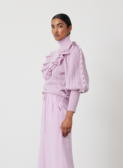 FELICITY WOOL KNIT | ORCHID MARLE