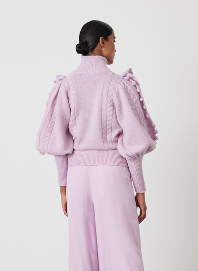 FELICITY WOOL KNIT | ORCHID MARLE