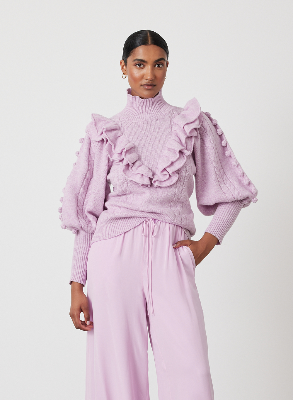 FELICITY WOOL KNIT | ORCHID MARLE