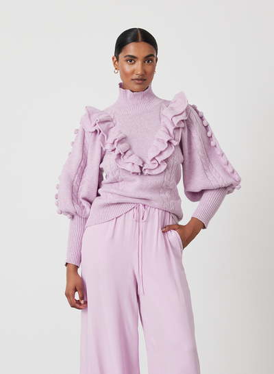 FELICITY WOOL KNIT | ORCHID MARLE