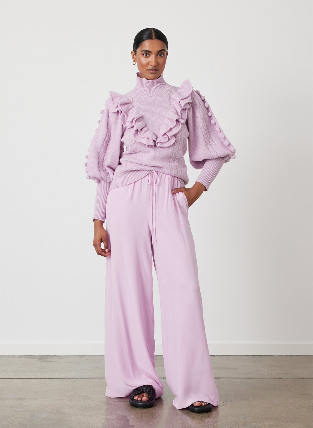 FELICITY WOOL KNIT | ORCHID MARLE
