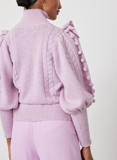 FELICITY WOOL KNIT | ORCHID MARLE