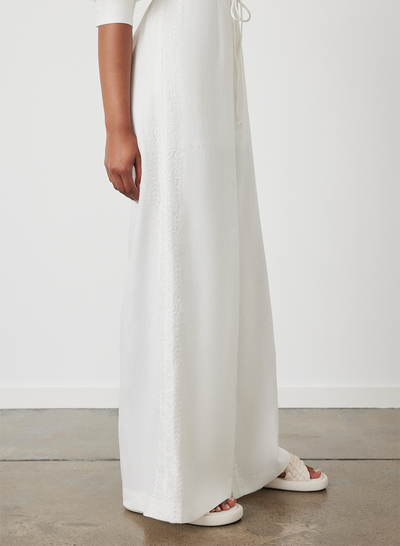 VALENTINA LINEN JUMPSUIT | CREAM