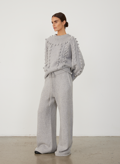 OLIVIA WOOL KNIT | GREY DOT MARLE
