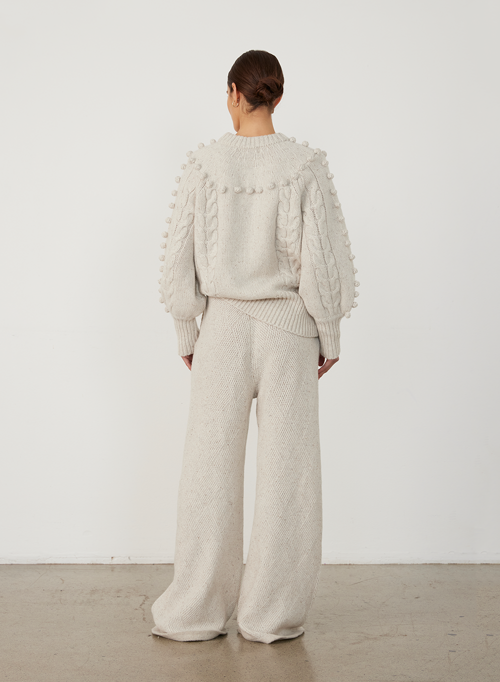 OLIVIA WOOL KNIT | HEATHER DOT MARLE