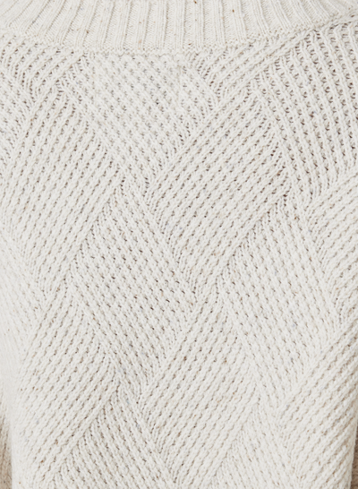 ANNA WOOL QUILT KNIT | HEATHER DOT MARLE