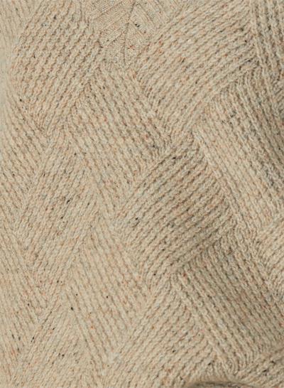 ANNA WOOL QUILT KNIT | OATMEAL DOT MARLE