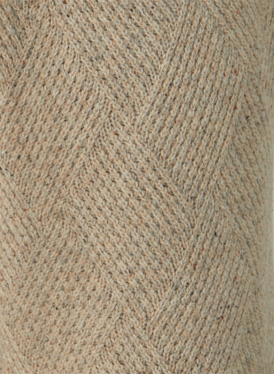 ELIZABETH WOOL QUILT KNIT PANT | OATMEAL DOT MARLE