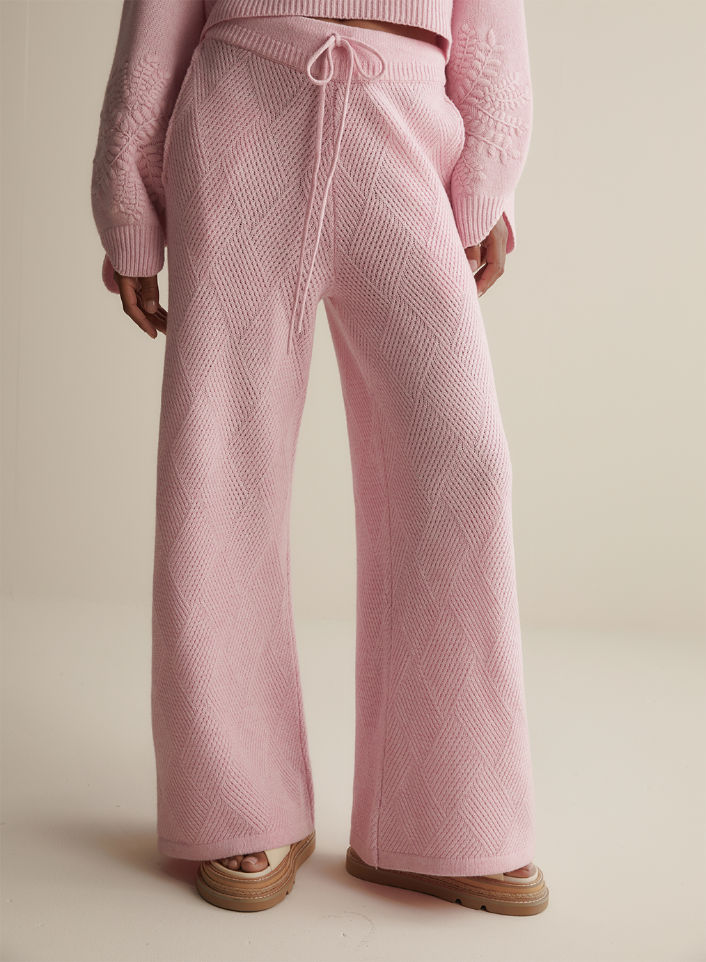 Elizabeth Wool Quilt Knit Pant | Dahlia Marle